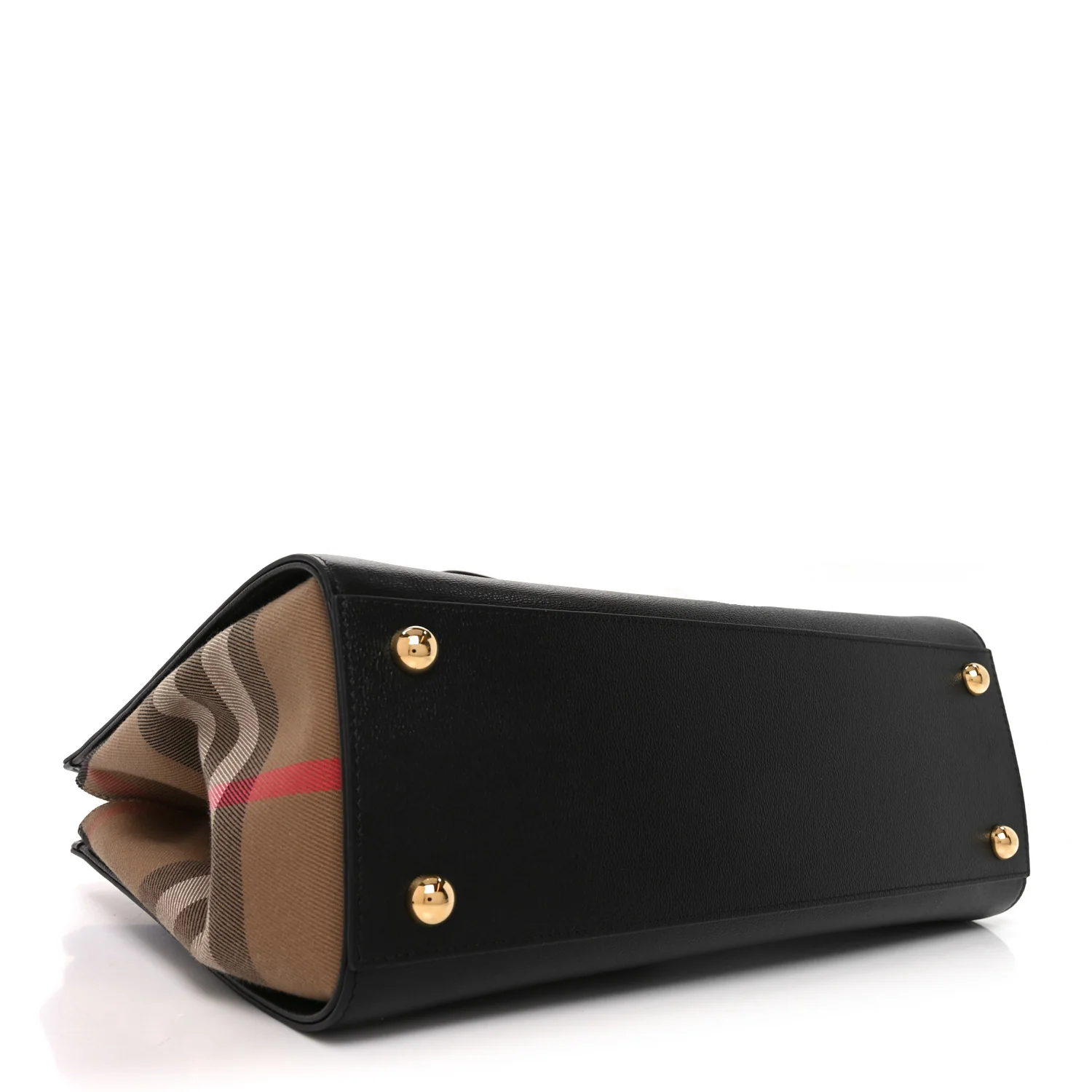 Calfskin Mega Check Small Banwell Tote Black - Image 4