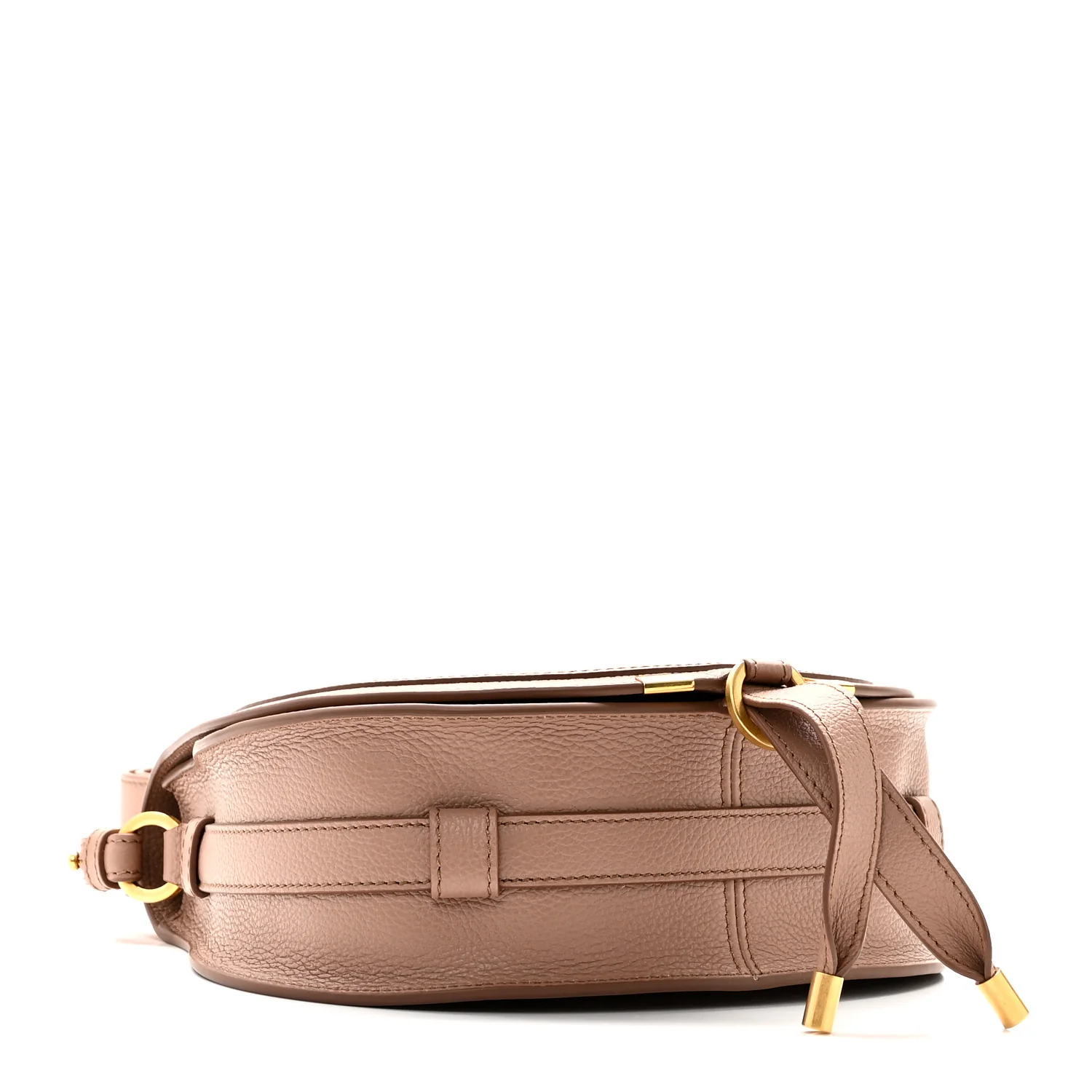 Grained Calfskin Marcie Saddle Bag Woodrose - Image 4