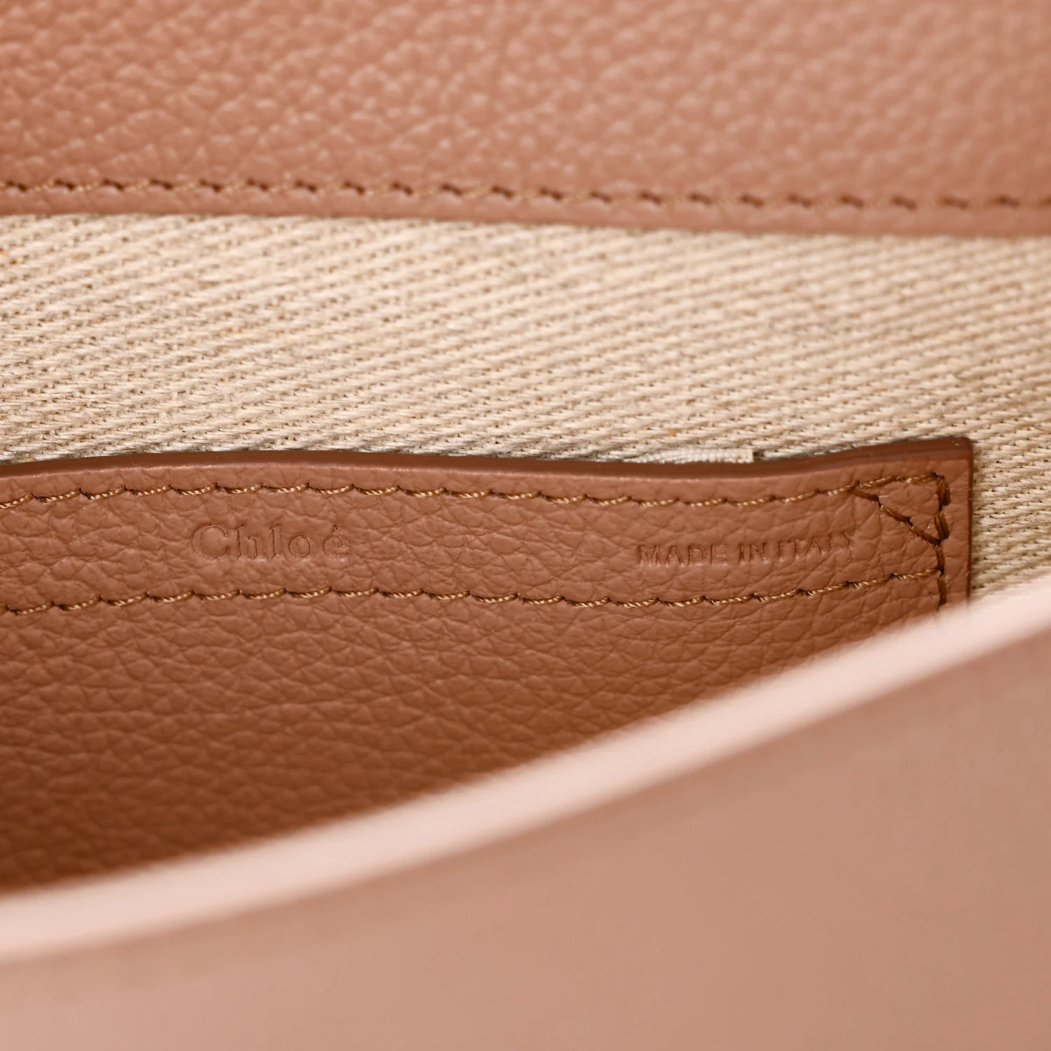 Grained Calfskin Marcie Saddle Bag Woodrose - Image 6