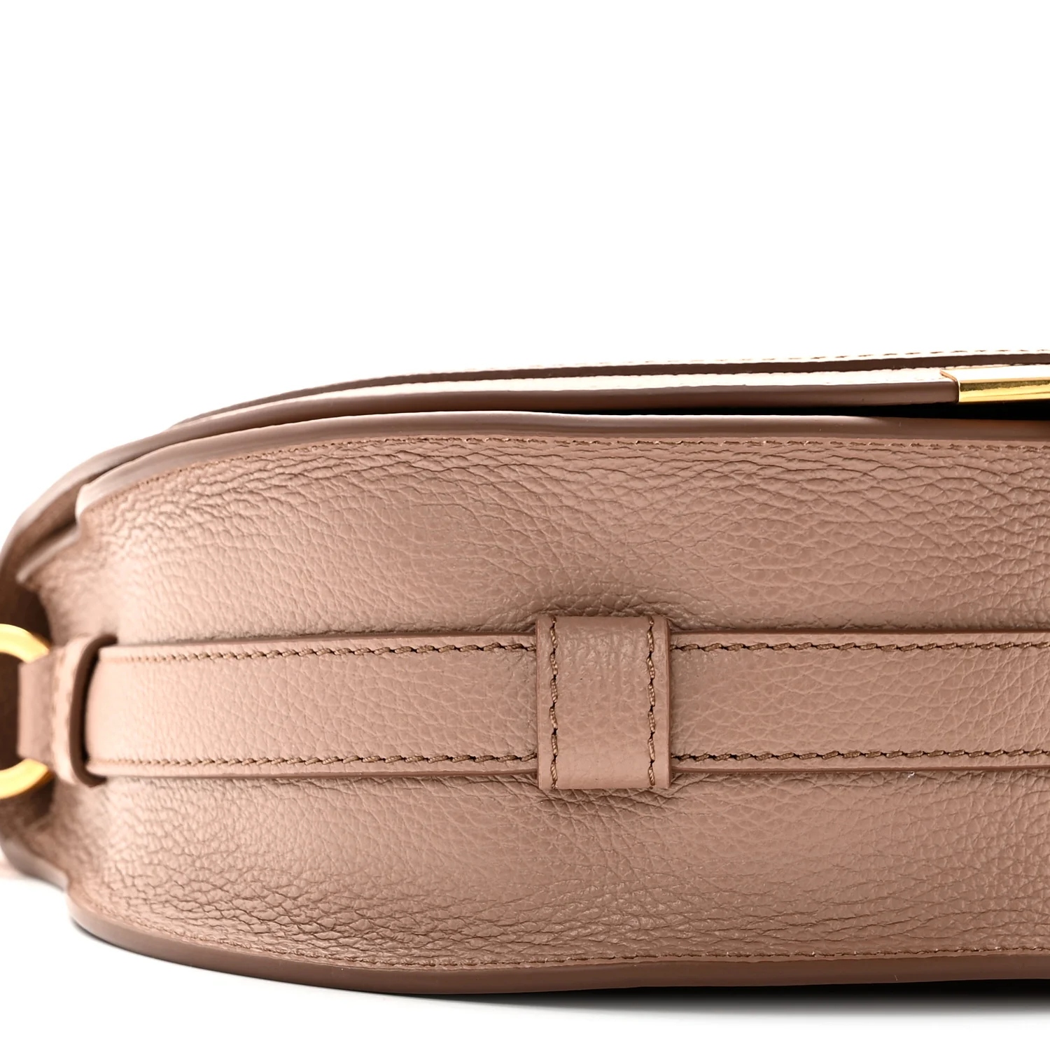 Grained Calfskin Marcie Saddle Bag Woodrose - Image 8