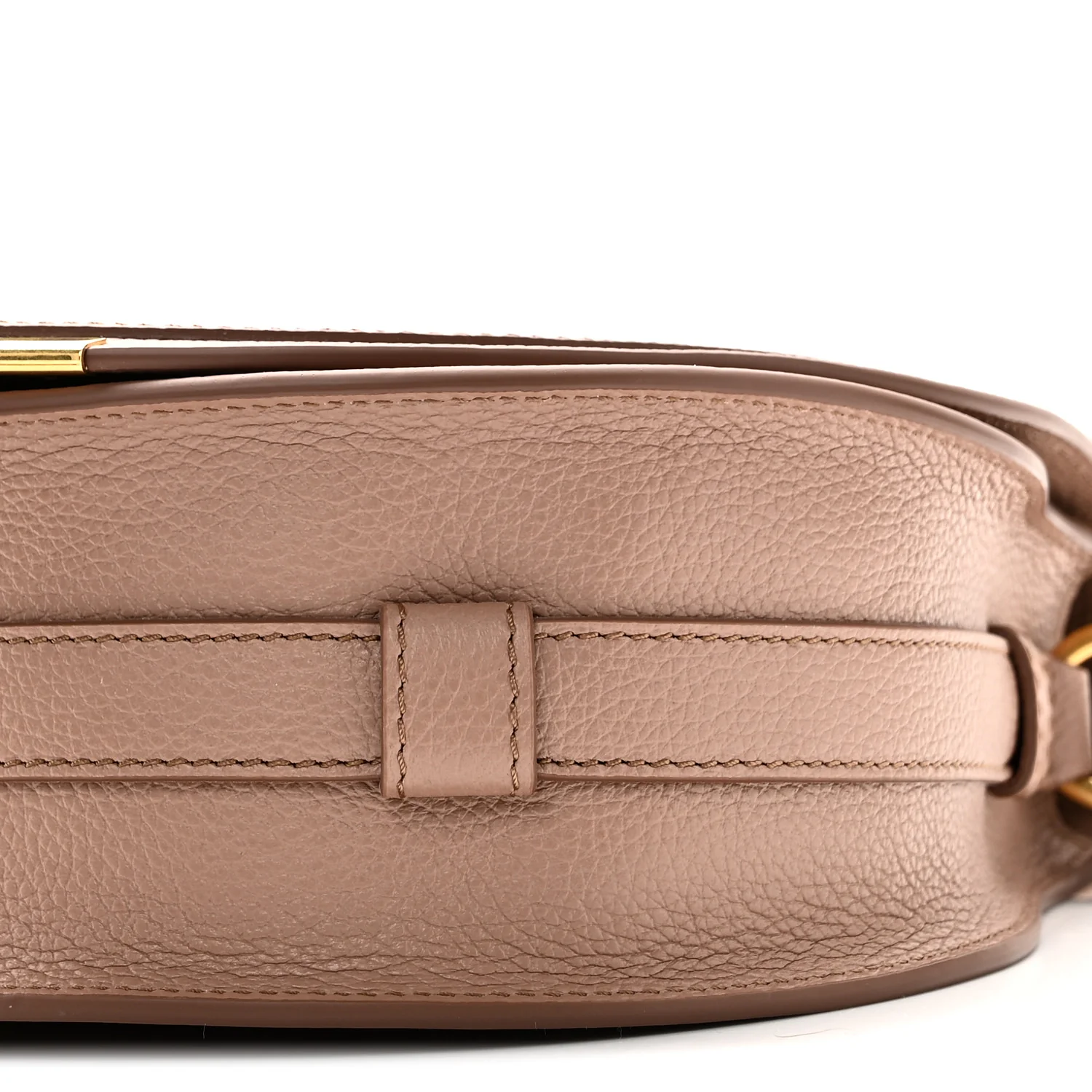 Grained Calfskin Marcie Saddle Bag Woodrose - Image 9