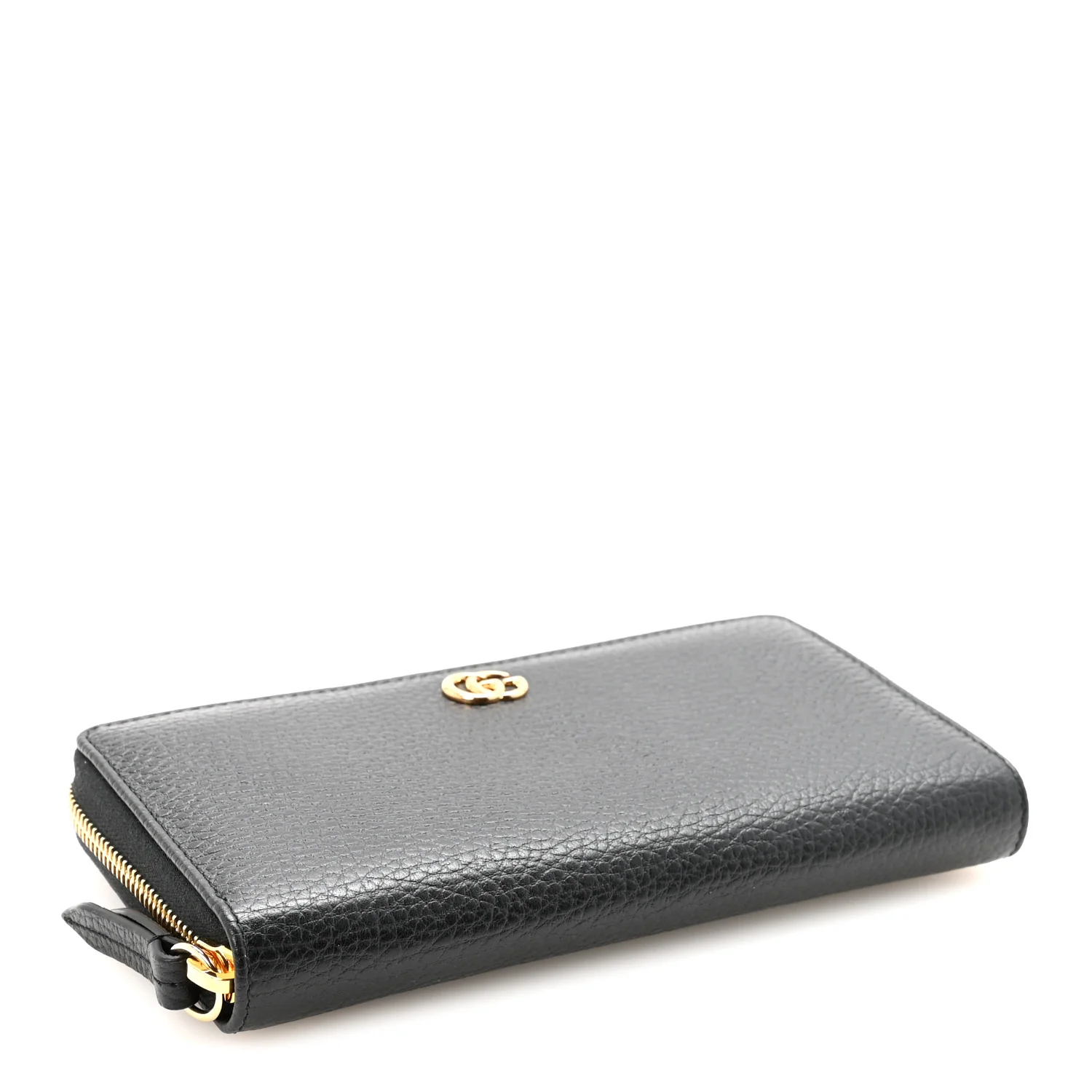 Dollar Calfskin GG Marmont Zip Around Wallet Black - Image 4