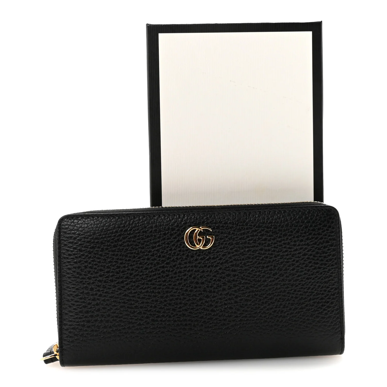 Dollar Calfskin GG Marmont Zip Around Wallet Black - Image 7