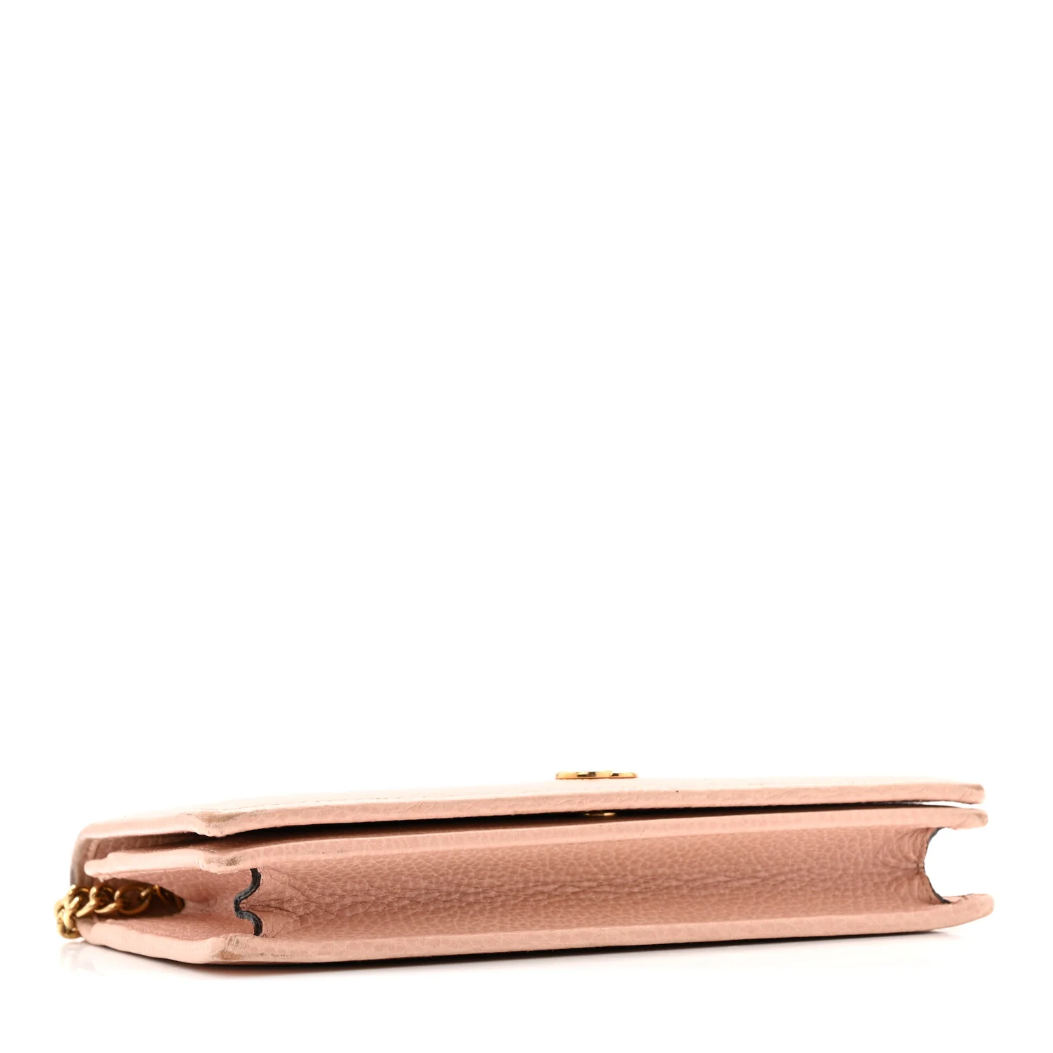 Dollar Calfskin Mini GG Marmont Chain Wallet Perfect Pink - Image 4