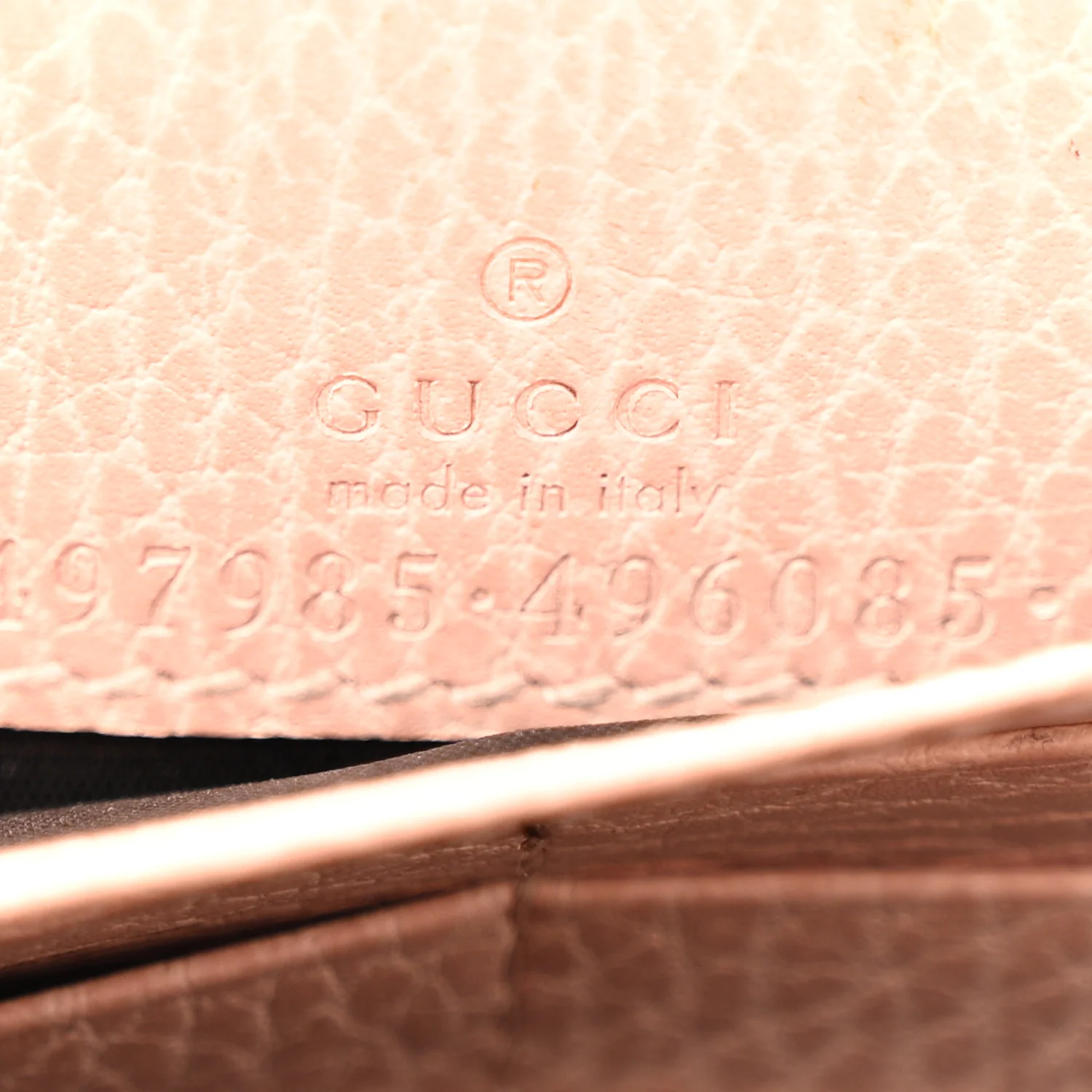 Dollar Calfskin Mini GG Marmont Chain Wallet Perfect Pink - Image 6