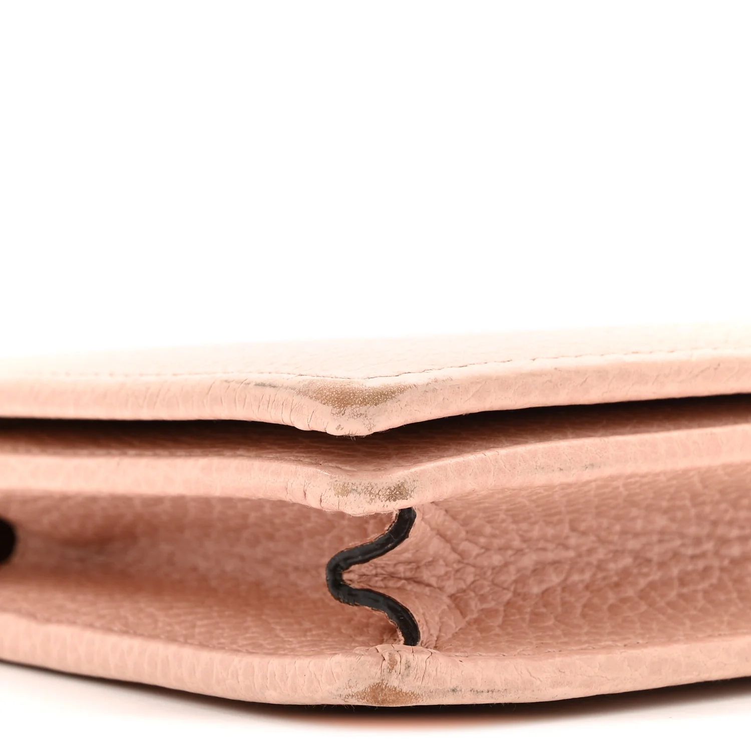 Dollar Calfskin Mini GG Marmont Chain Wallet Perfect Pink - Image 8