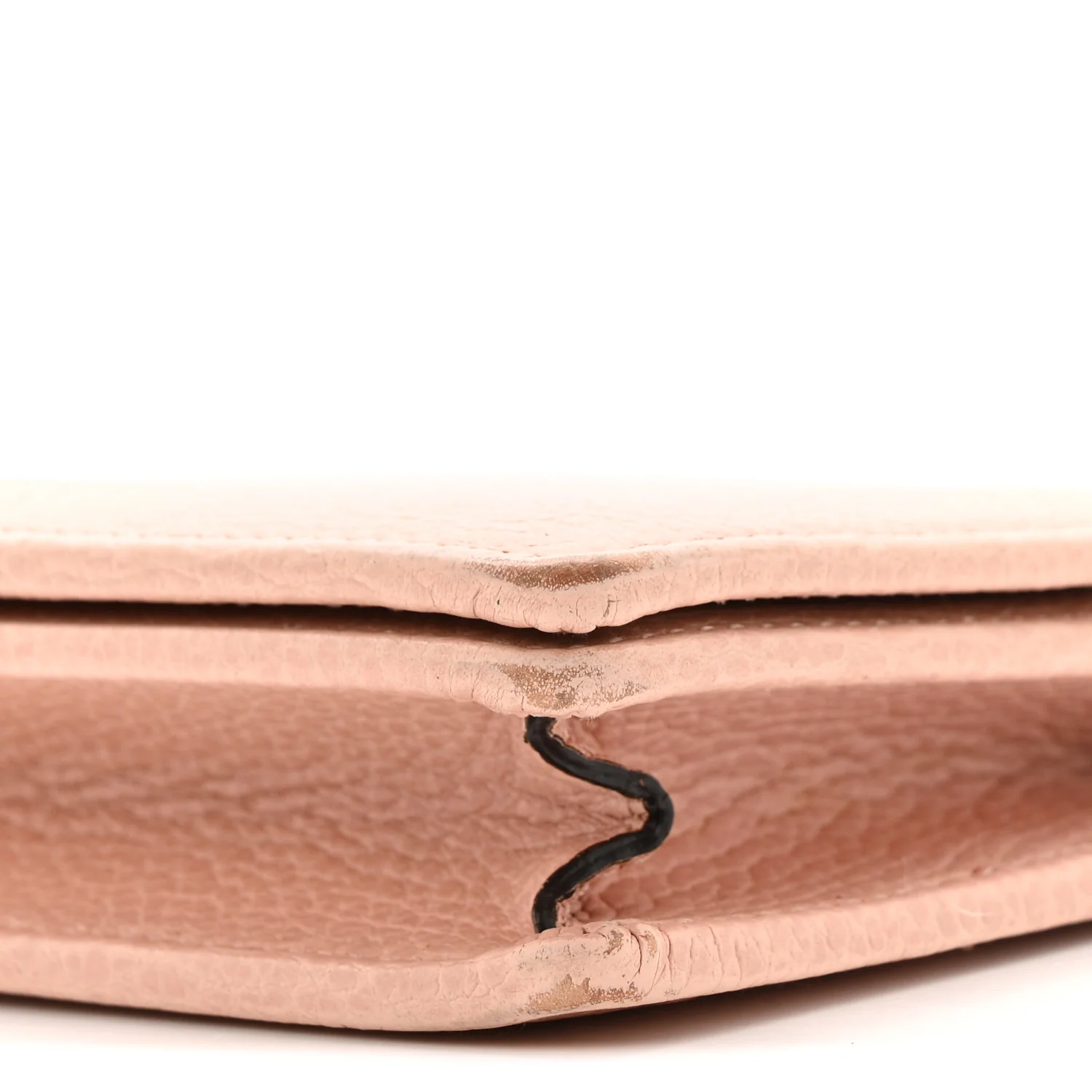 Dollar Calfskin Mini GG Marmont Chain Wallet Perfect Pink - Image 9