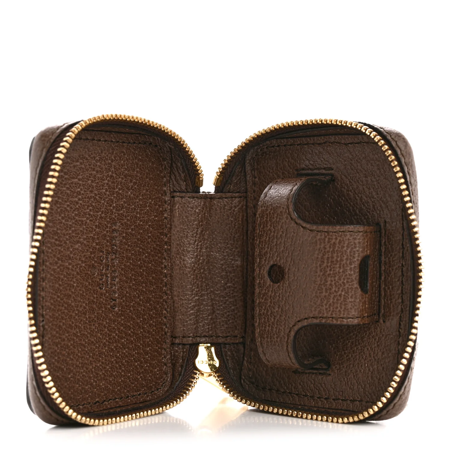 GG Supreme Monogram Textured Dollar Calfskin Web Ophidia AirPods Pro Case Beige Ebony New Acero - Image 5