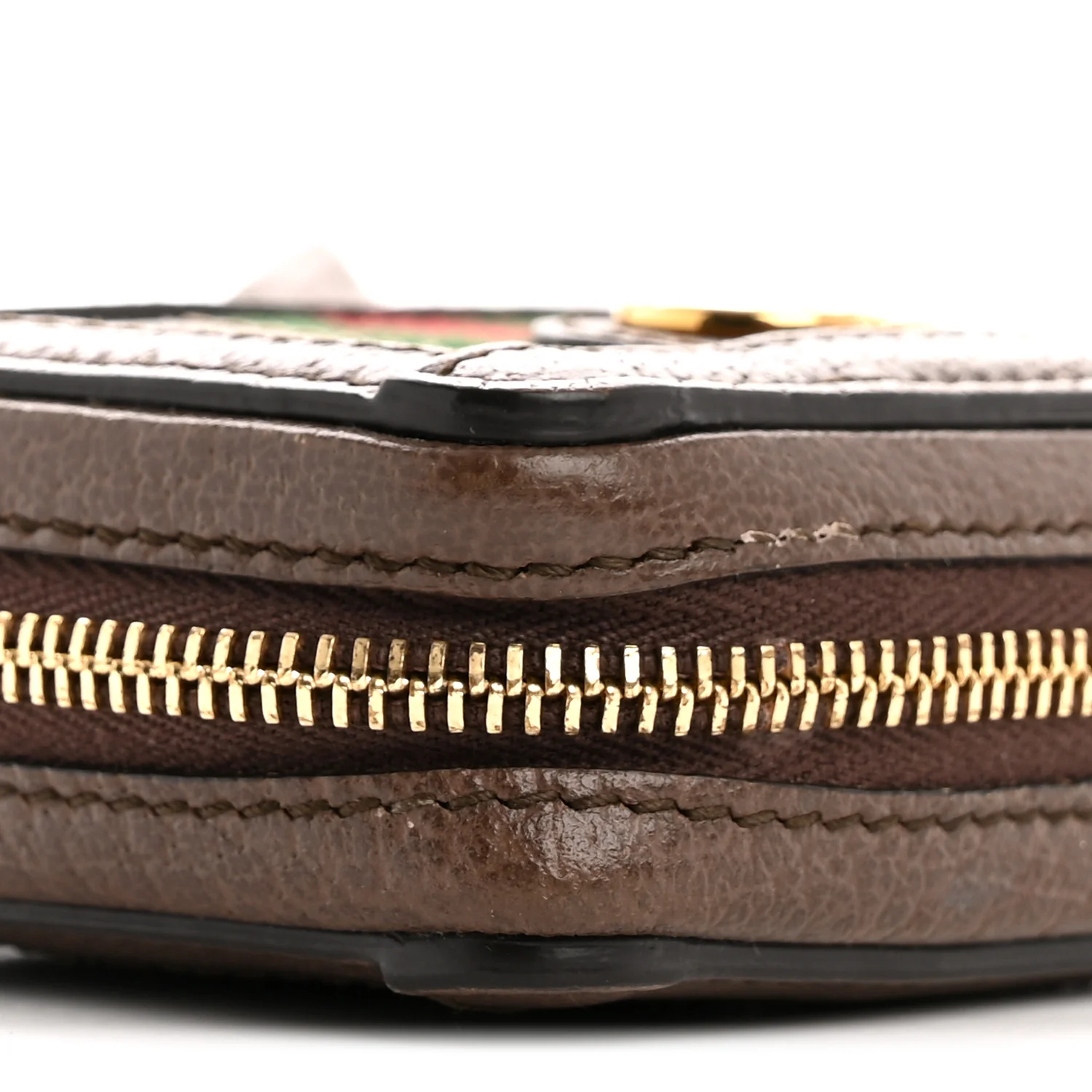 GG Supreme Monogram Textured Dollar Calfskin Web Ophidia AirPods Pro Case Beige Ebony New Acero - Image 8