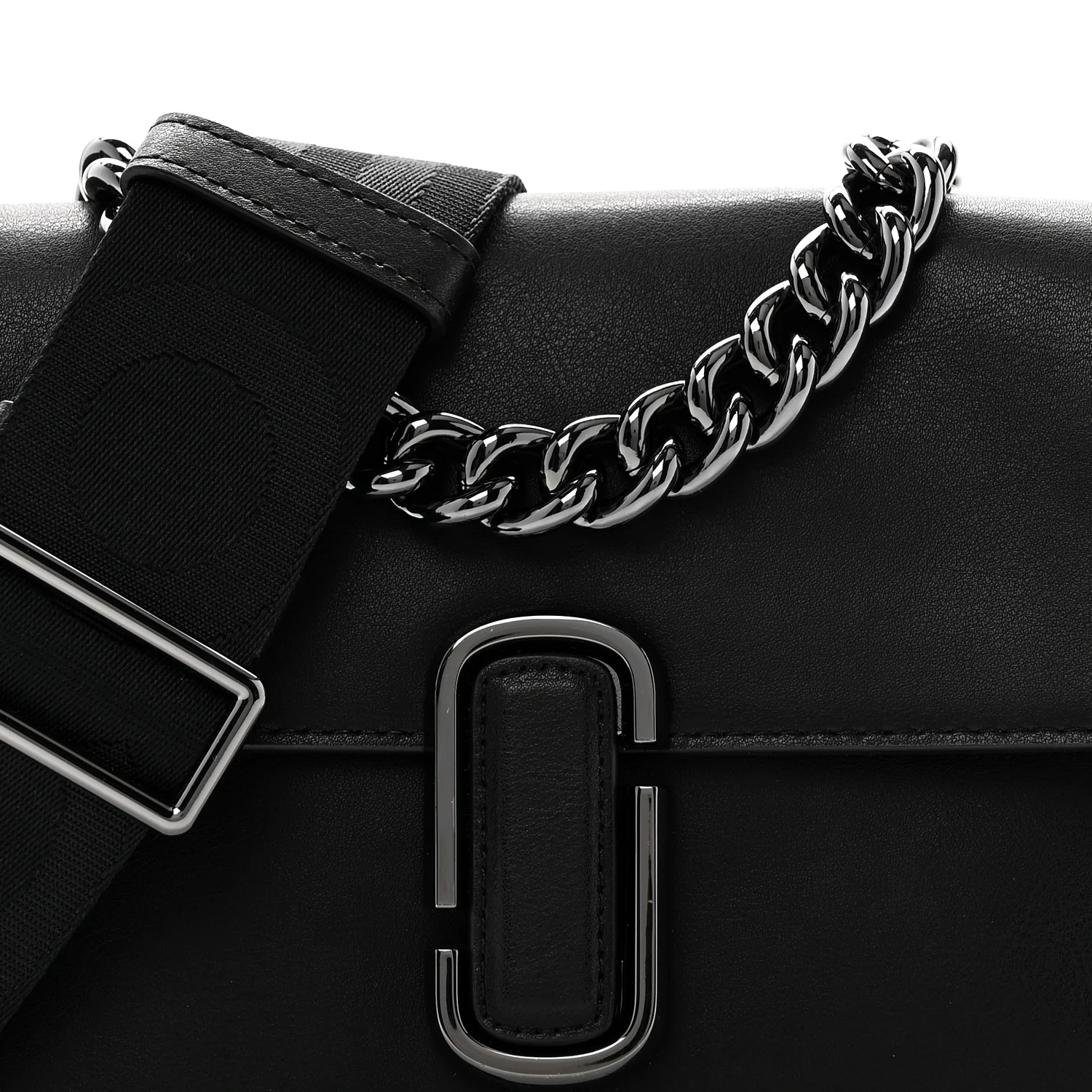 Calfskin The J Marc Shoulder Bag Black - Image 6