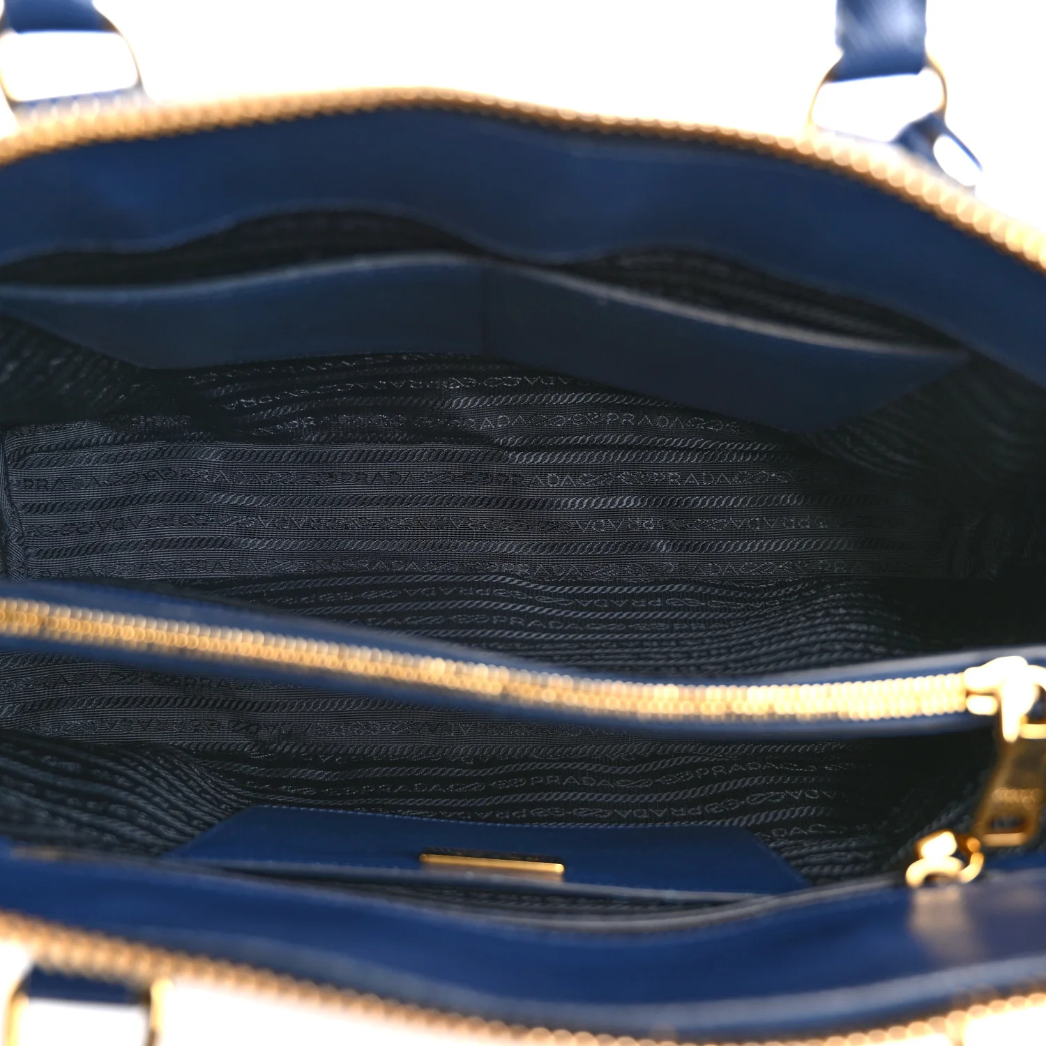 Saffiano Lux Large Promenade Tote Bluette - Image 5