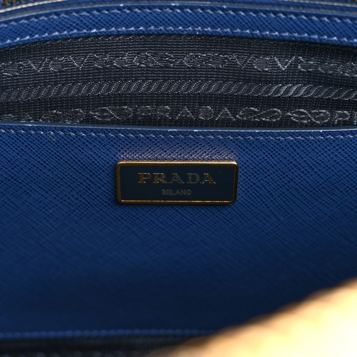 Saffiano Lux Large Promenade Tote Bluette - Image 6