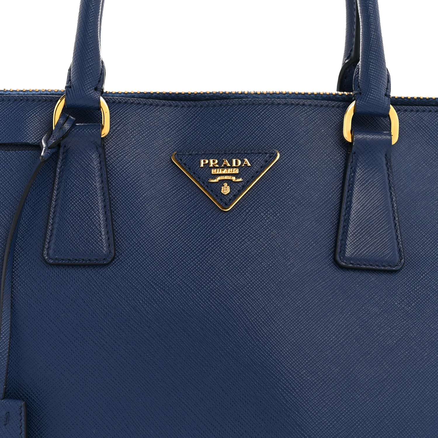 Saffiano Lux Large Promenade Tote Bluette - Image 8